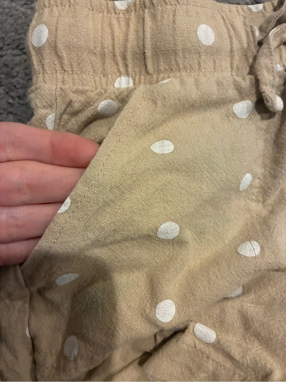 Polka Dot Elastic-Waist Shorts